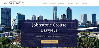 Johnstone Crouse Lawyers Website